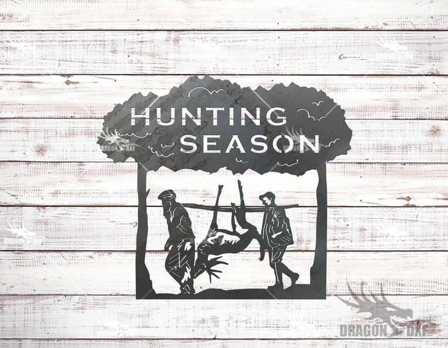 Hunting Season Sign 1 - Plasma Laser DXF Cut File