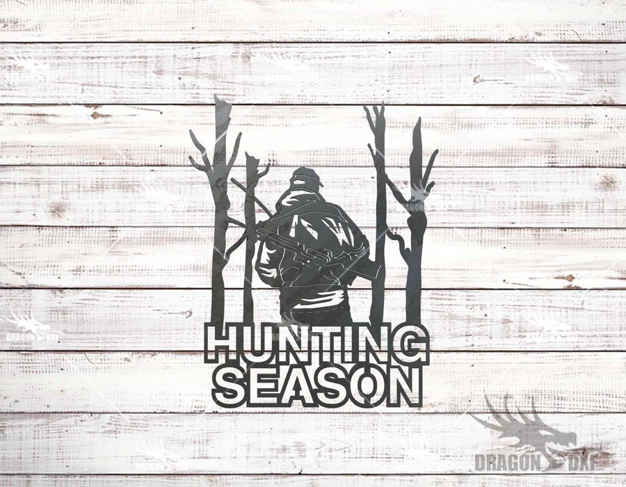 Hunting Season Sign 3 - Plasma Laser DXF Cut File