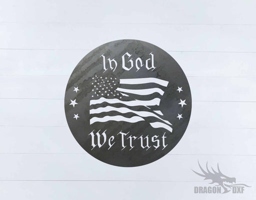 In God We Trust 2 Design - DXF Download