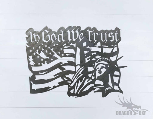 In God We Trust 4 Design - DXF Download