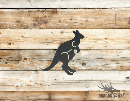 Kangaroo design 2  -  DXF Download