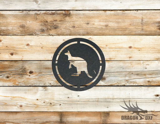 Kangaroo design 4  -  DXF Download