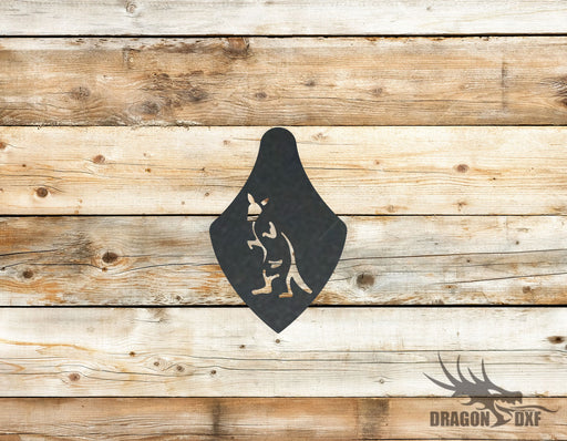 Kangaroo design 5  -  DXF Download