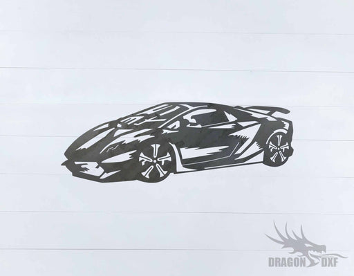 Top Car Design - Lamborghini Sesto Elemento - DXF Download