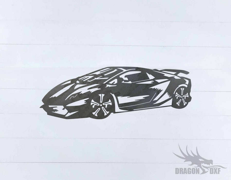 Top Car Design - Lamborghini Sesto Elemento - DXF Download
