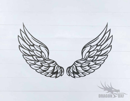 Memorial Wings Design 11 -  DXF Download