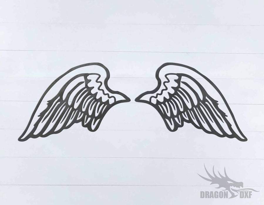 Memorial Wings Design 17 -  DXF Download