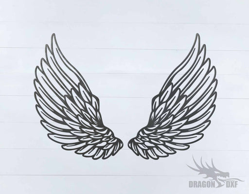 Memorial Wings Design 20 -  DXF Download