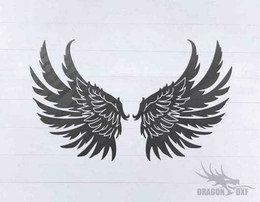 Memorial Wings Design 2 -  DXF Download