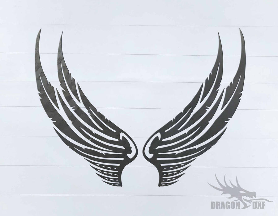 Memorial Wings Design 4 -  DXF Download