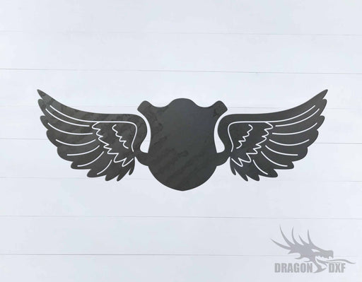 Memorial Wings Design 6 -  DXF Download
