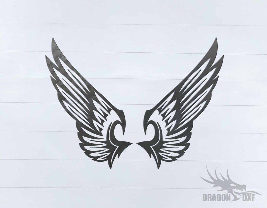 Memorial Wings Design 7 -  DXF Download