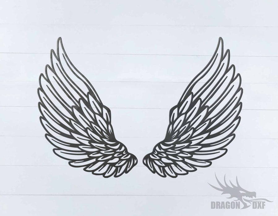 Memorial Wings Design 9 -  DXF Download