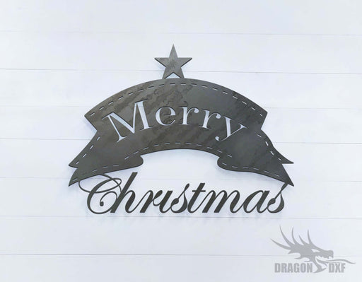 Merry Christmas- Star - DXF Download