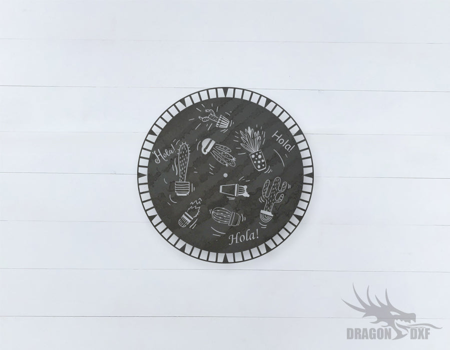 Mexican Clock Design 10  - DXF Download