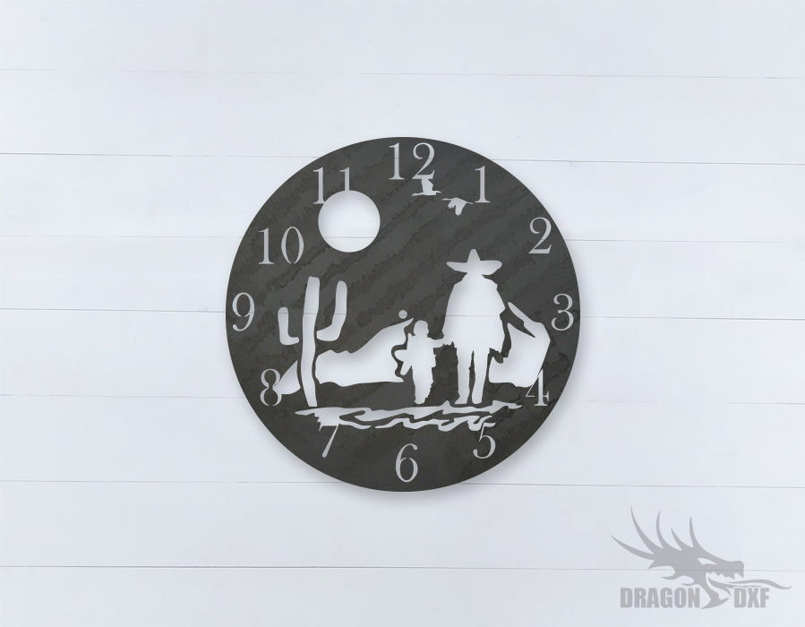 Mexican Clock Design 2  - DXF Download