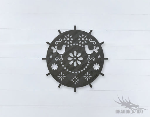 Mexican Clock Design 6  - DXF Download