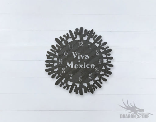 Mexican Clock Design 7  - DXF Download