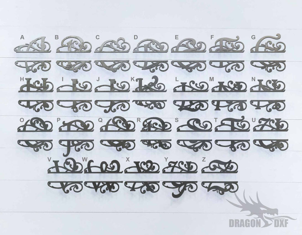 Monogram Design - DXF Download — DragonDXF