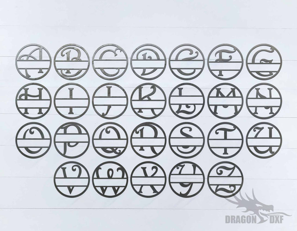 Custom Monogram Design 1 - DXF Download — DragonDXF