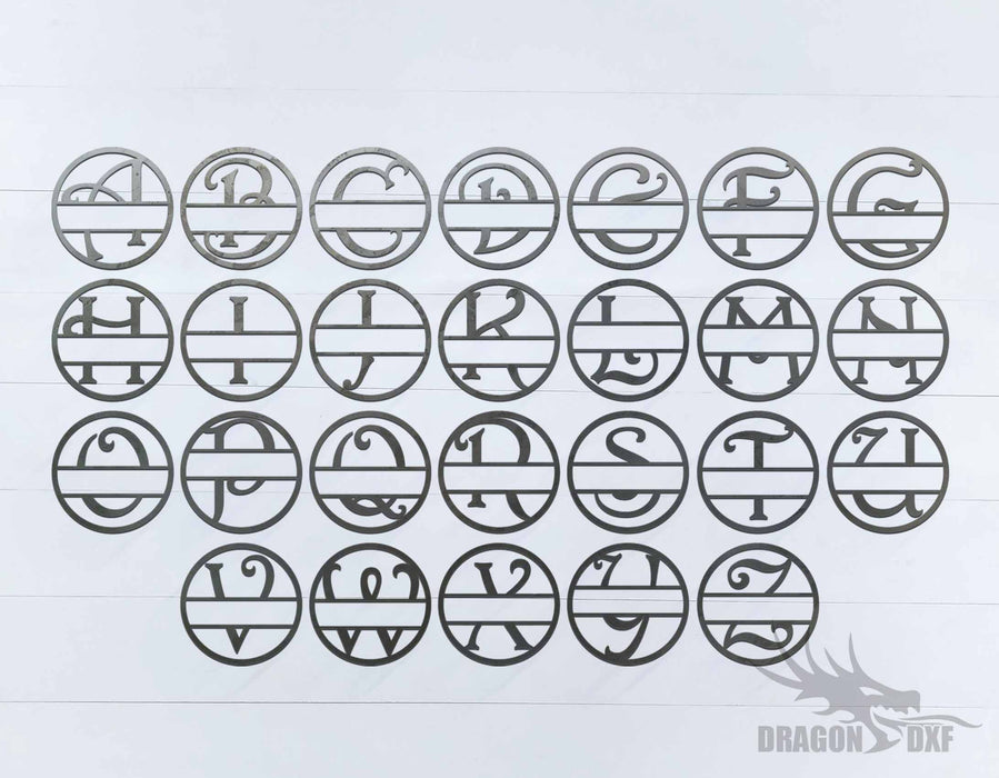 Custom Monogram Dxf File Custom Monogram Design 1 - DXF Download — DragonDXF