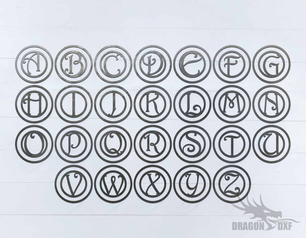 Custom Monogram Dxf File Custom Monogram Design 2 - DXF Download — DragonDXF