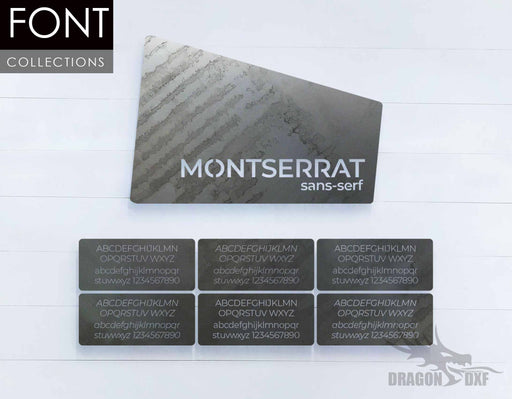Montserrat CNC Font