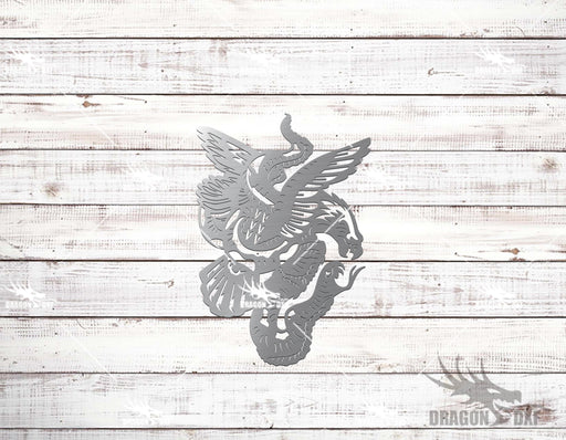 Neo Trad Eagle Design 4  - Plasma Laser DXF Cut File