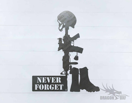Never Forget sign - DXF Download