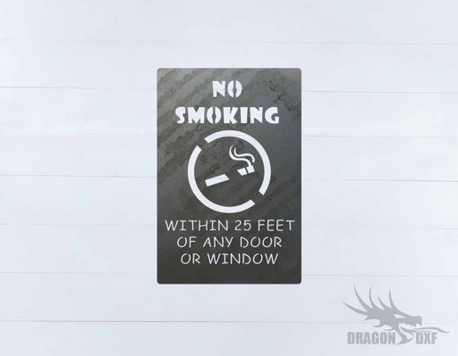No Smoking Sign 10 - DXF Download