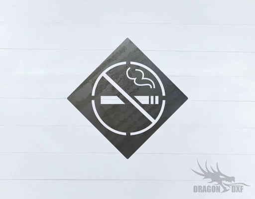 No Smoking Sign 11 - DXF Download