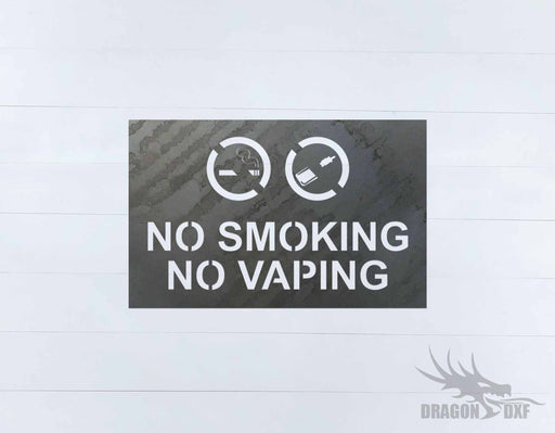 No Smoking Sign 12 - DXF Download