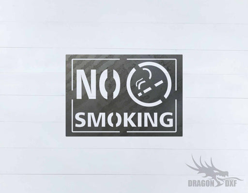 No Smoking Sign 13 - DXF Download