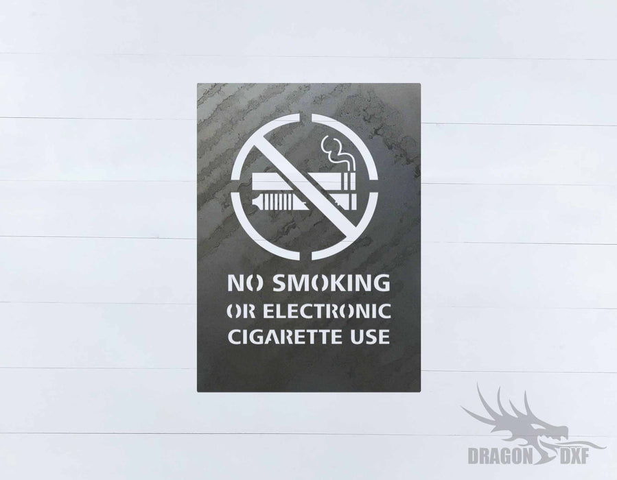 No Smoking Sign 15 - DXF Download