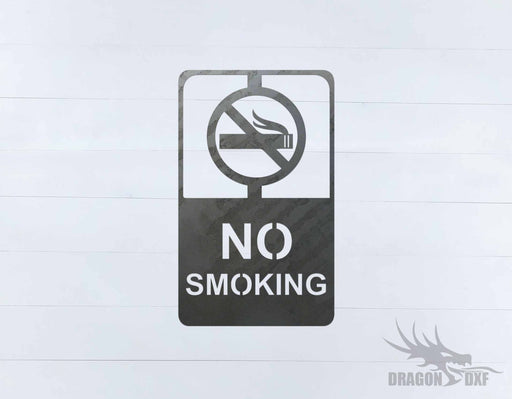 No Smoking Sign 16 - DXF Download