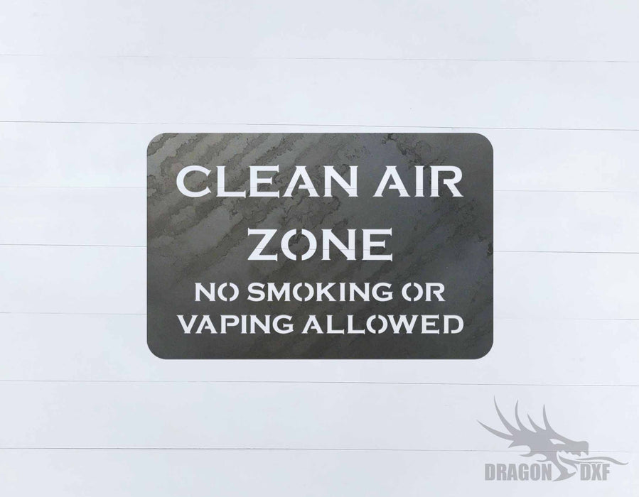 No Smoking Sign 1 - DXF Download