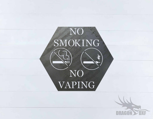 No Smoking Sign 2 - DXF Download