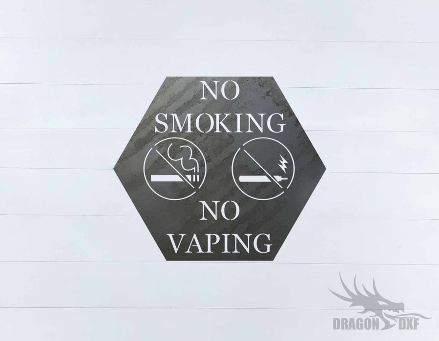 No Smoking Sign 2 - DXF Download