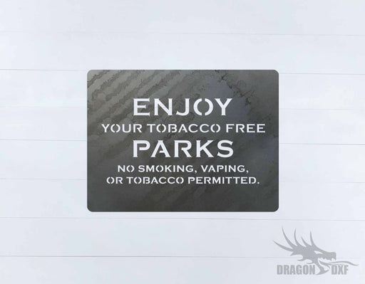 No Smoking Sign 3 - DXF Download