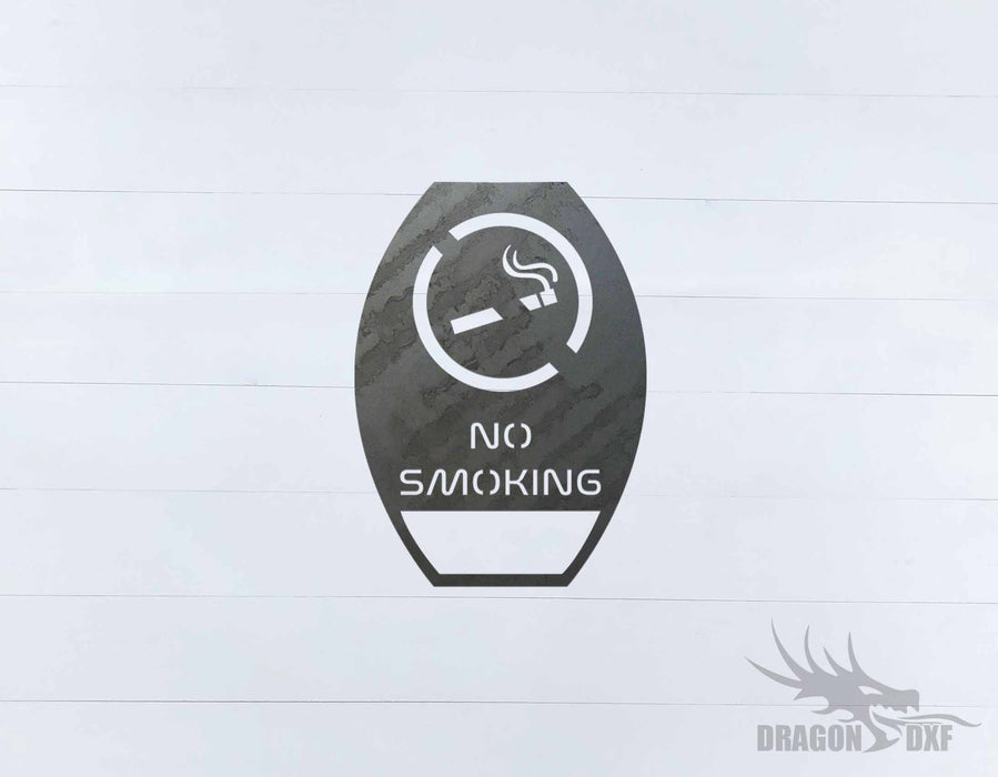 No Smoking Sign 5 - DXF Download