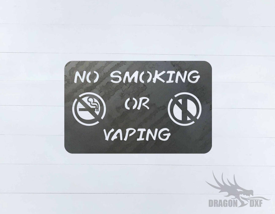 No Smoking Sign 6 - DXF Download