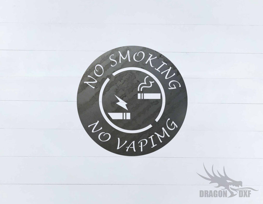 No Smoking Sign 7 - DXF Download