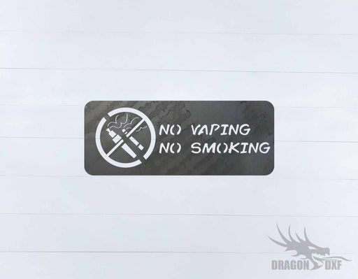 No Smoking Sign 8 - DXF Download