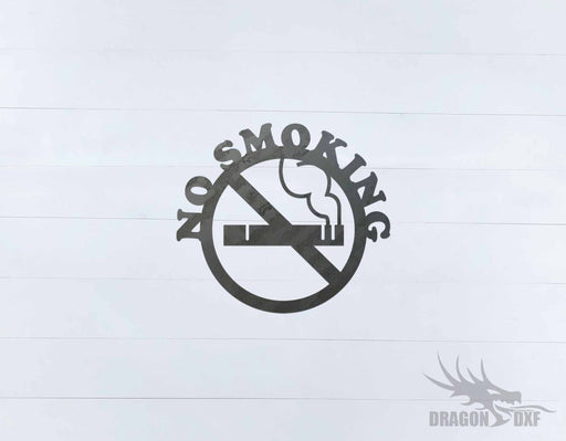 No Smoking Sign 9 - DXF Download