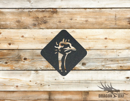 Ostrich design 3  -  DXF Download