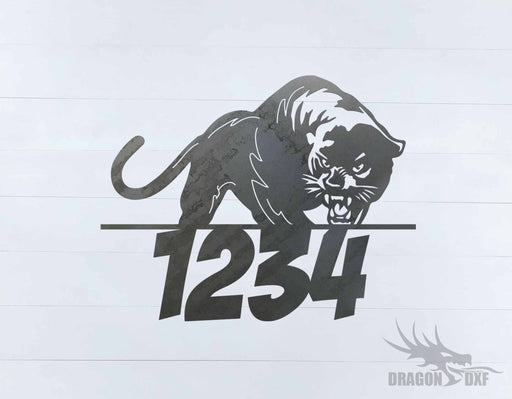 Panther Home Number -  DXF Download