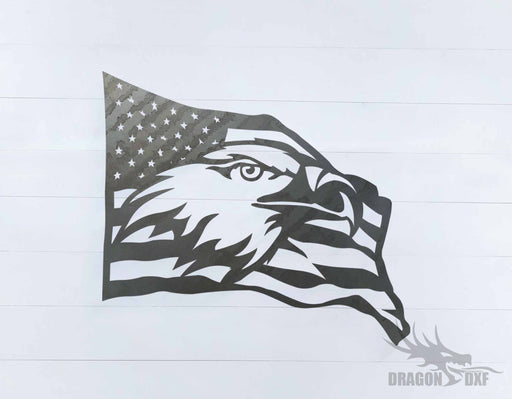Patriotic Eagle sign - DXF Download