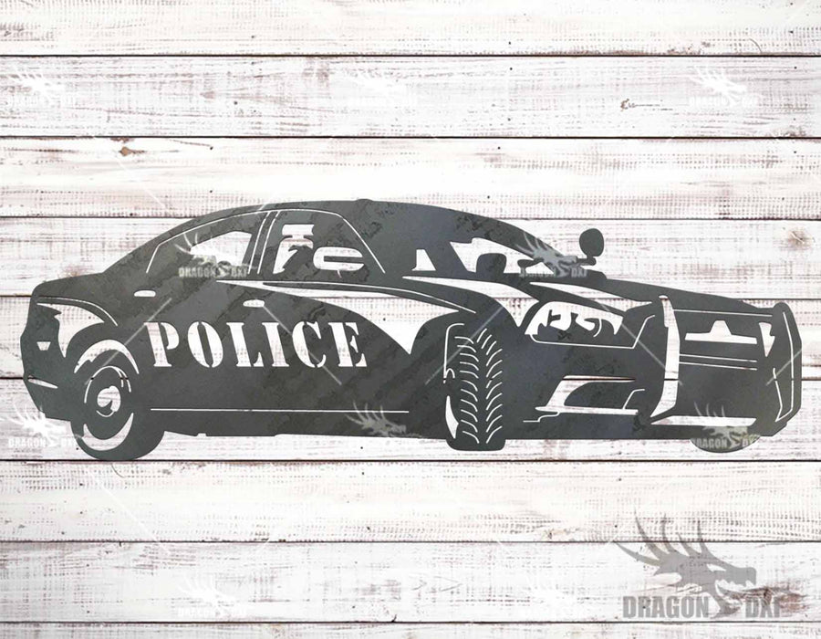 Police Car Design Package (24 Designs) - Plasma Laser DXF Cut File