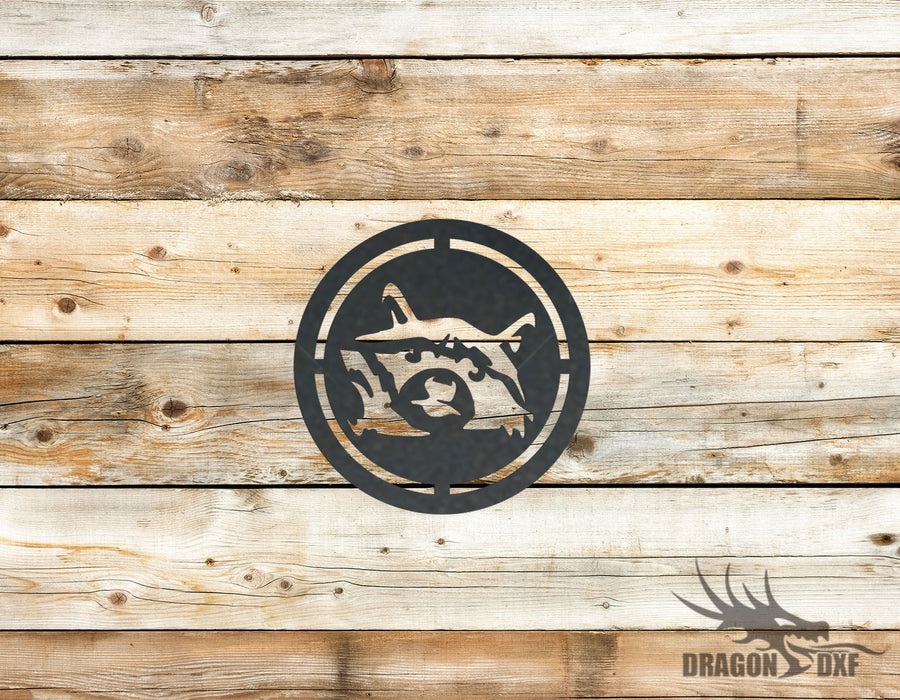 Raccoon design 4 -  DXF Download