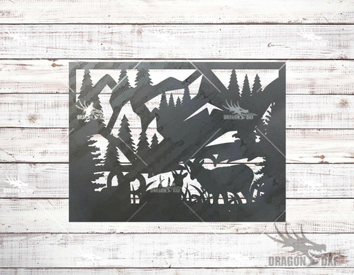 Outdoor Theme Rail Fence Design 3 - DXF Download